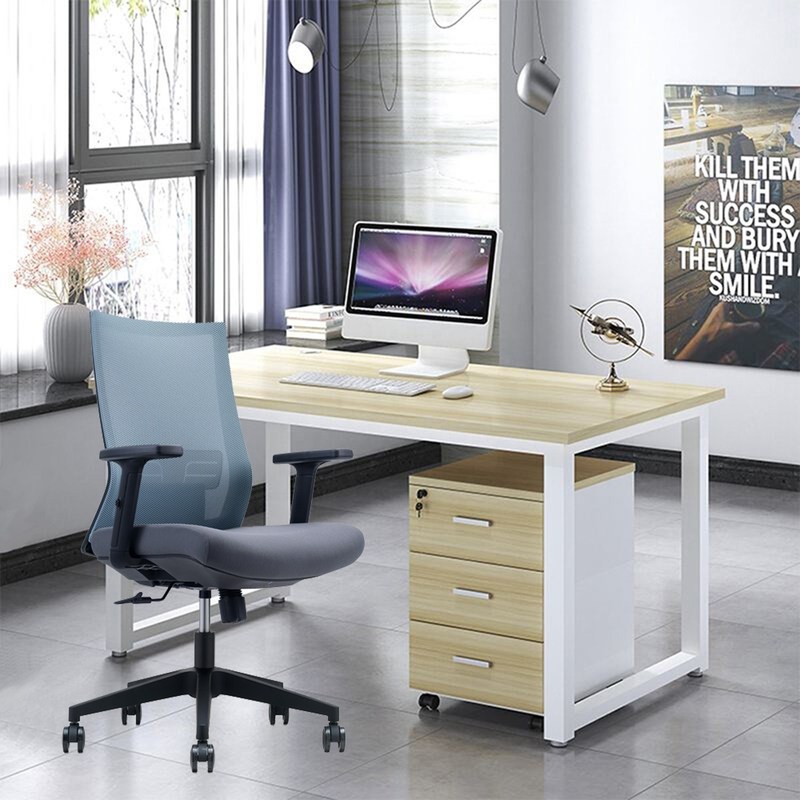 Stainless Steel Mid-back Mesh Executive Office Chair for Office Hotel Home and School