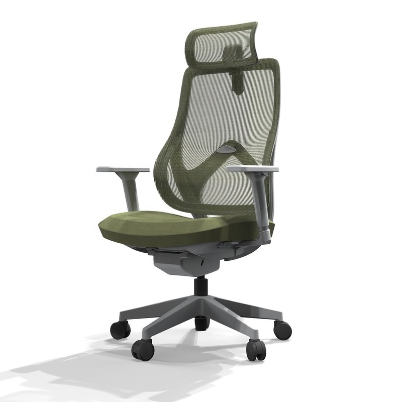 آلية هيكل القيادة بواسطة الأسلاك الكرسي المكتبية الدورية عالية الظهر مع القماش كامل الشبكة