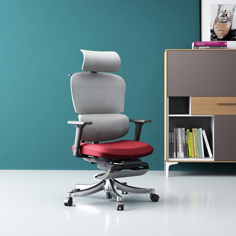 قسم معدني من الفولاذ المقاوم للصدأ كرسي الشبكة الدورية عالية الظهر للمكتب المريح