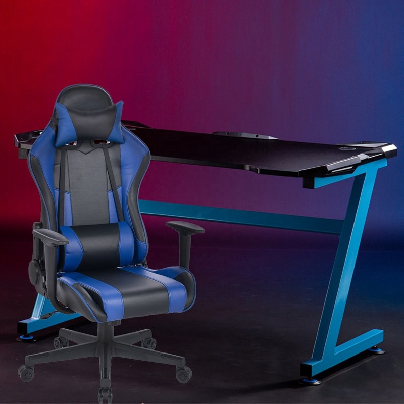 Direct E-Sports Worker PVC Leather Racing Gamer Gaming Chair with Adjustable Height