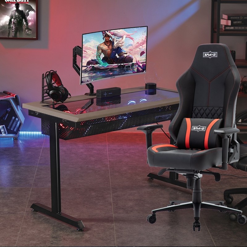 19 الجهاز الفراشة الكرسي التنفيذي Y-SEATER 625-BR PU الجلد E-الرياضة الكرسي الألعاب