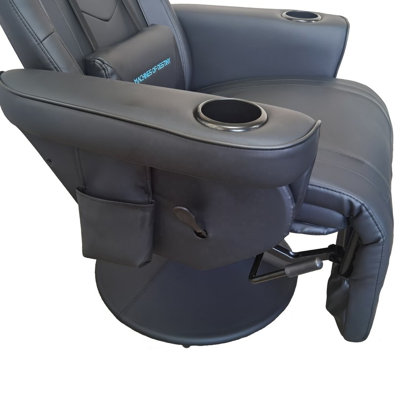 غرفة الألعاب يجب أن يكون لها كل الأسود كرسي الألعاب الفاخر مع حامل كوب ومكبرات الصوت بلوتوث