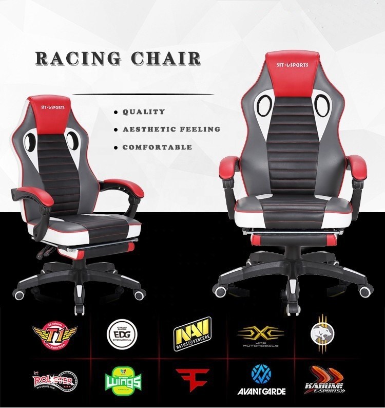 HCYZ OEM أسلوب السباق الجلد الكرسي لعب المكتب للأطفال