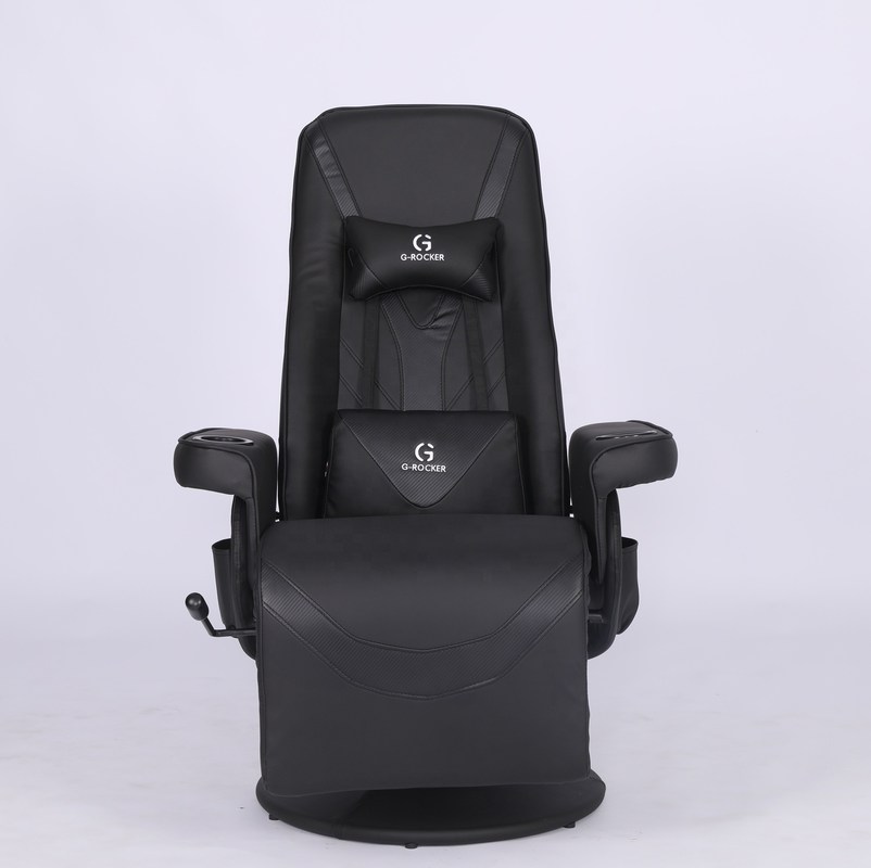 كرسي مكتب خاص كرسي ألعاب فاخر مع حامل كوب في جلد أسلوب سباق الوردي