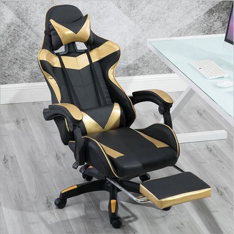 Modern Design PVC Leather Gaming Chair Backrest Adjustable 90-180 for Ultimate Support